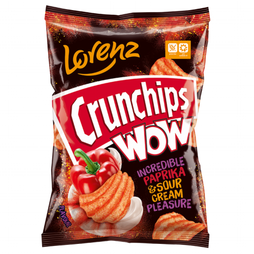  Lorenz Crunchips WOW Paprika & Sour Cream  80g